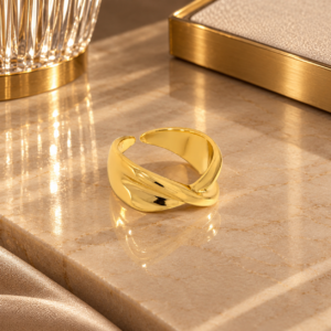 Anel Ritmo Dourado