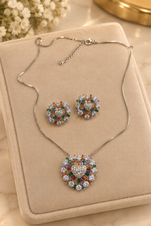 Conjunto Allegra Full Color — Colar e Brincos