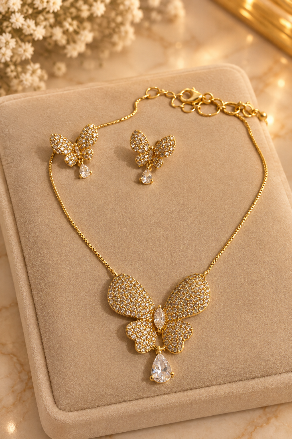 Conjunto Melina — Colar e Brincos