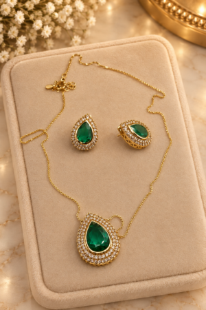 Conjunto Jade — Colar e Brincos