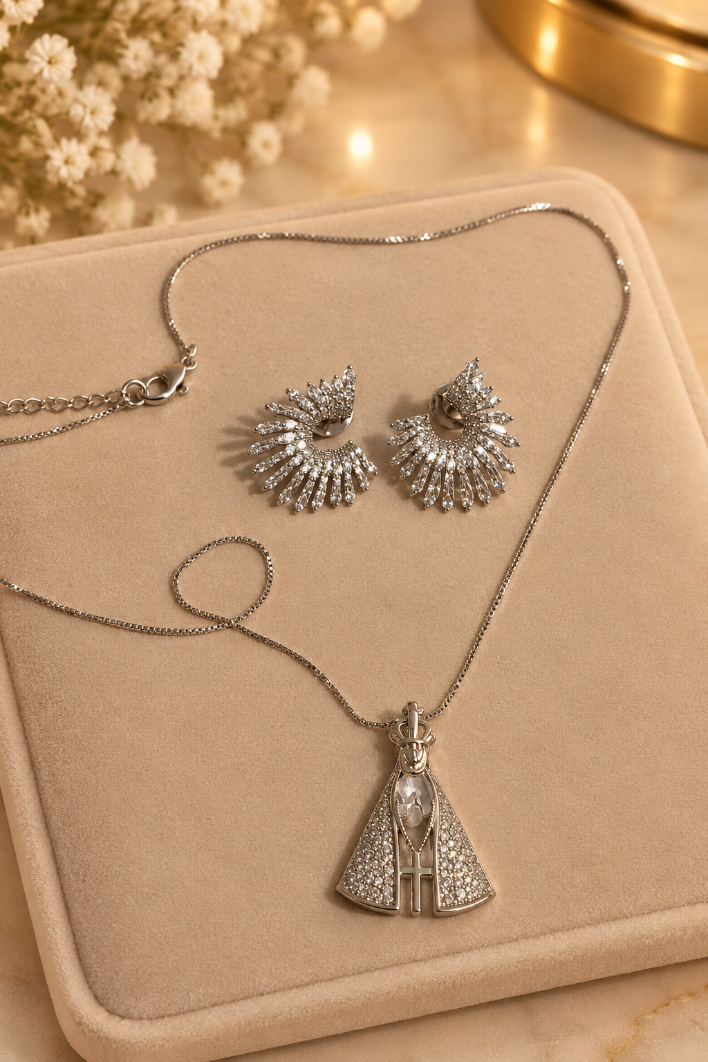 Conjunto Divina — Colar e Brincos