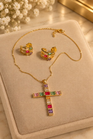 Conjunto Cristine — Colar e Brincos