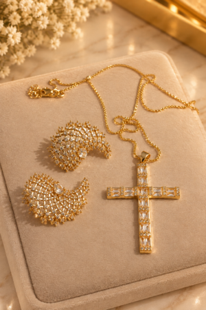 Conjunto Lumina — Colar e Brincos