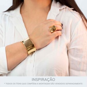 Anel Línea Maxi Dourado