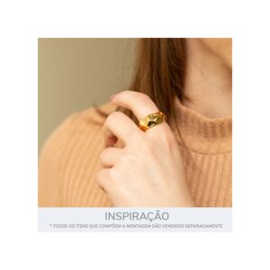 Anel Orgânico Ouro