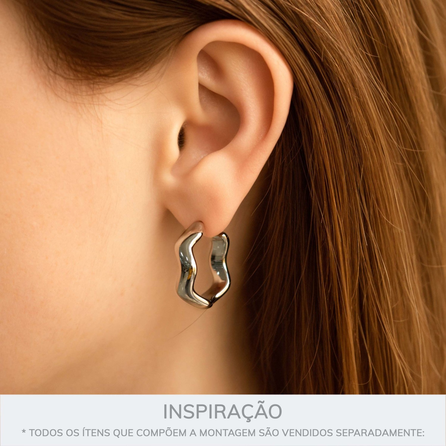 Brinco Carmen — Argola Ondulada - Imagem 2