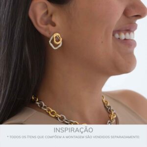 Brinco Eleganci — Ouro e Níquel